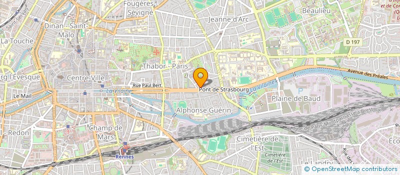 localisation de l'entreprise ASS COPRO 107 - 109 AVENUE A BRIAND  RENNES