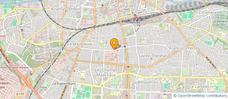 localisation de l'entreprise ASS COPRO 107 BD JACQUES CARTIER  RENNES