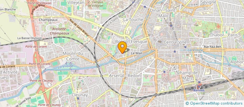 localisation de l'entreprise ASS COPRO 11 12 15 17 R LORGERIL  RENNES