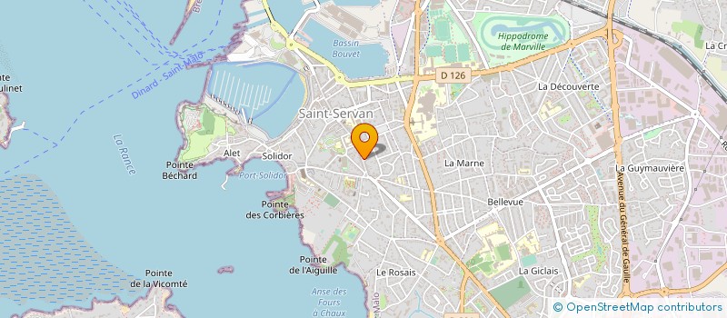 localisation de l'entreprise ASS COPRO 11 13 R VILLE PEPIN  SAINT-MALO