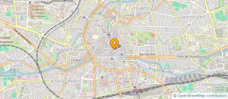 localisation de l'entreprise ASS COPRO 11 GALERIES DU THEATRE  RENNES