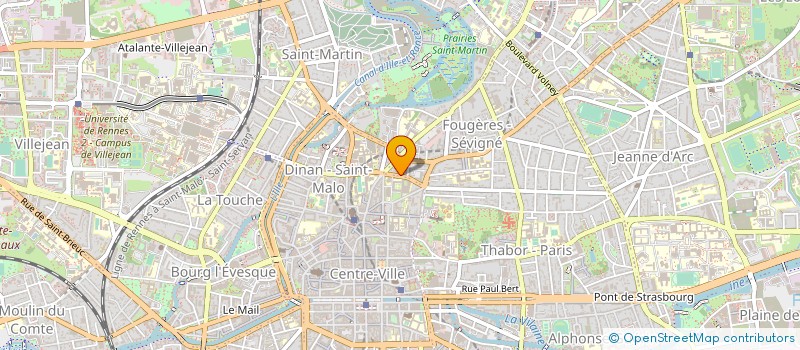 localisation de l'entreprise ASS COPRO 11 RUE LESAGE  RENNES