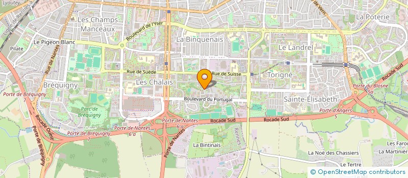 localisation de l'entreprise ASS COPRO 11 SQUARE DE SETUBAL  RENNES