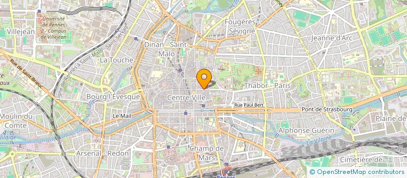 localisation de l'entreprise ASS COPRO 11 VICTOR HUGO  RENNES