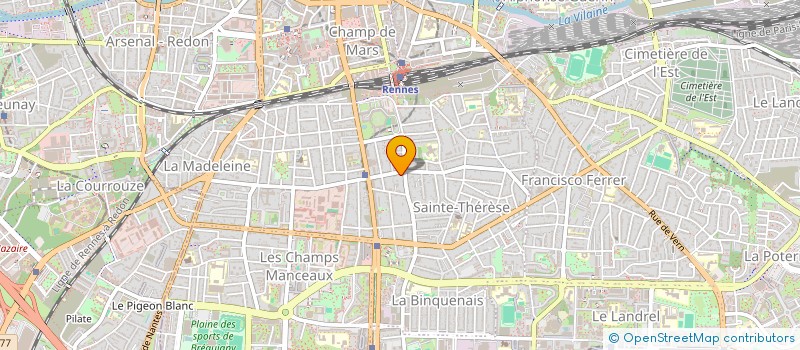 localisation de l'entreprise ASS COPRO 110 BD JACQUES CARTIER  RENNES