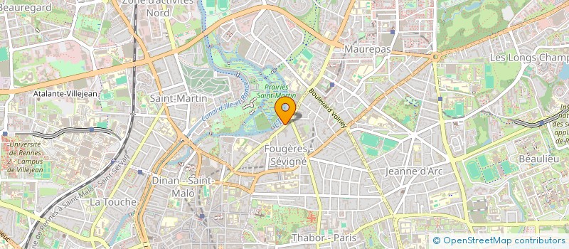 localisation de l'entreprise ASS COPRO 113 RUE ANTRAIN  RENNES