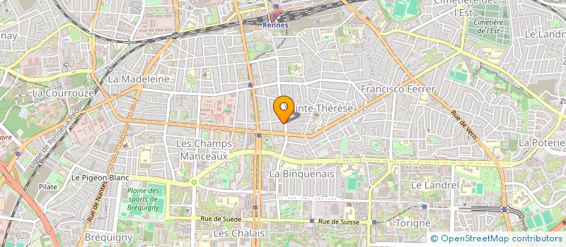 localisation de l'entreprise ASS COPRO 12 B RUE DE CHATILLON  RENNES