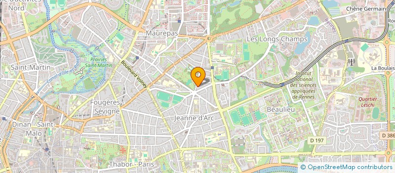 localisation de l'entreprise ASS COPRO 12 BD POINCARE  RENNES