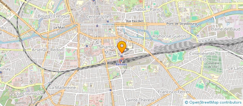 localisation de l'entreprise ASS COPRO 12 PLACE DE LA GARE  RENNES