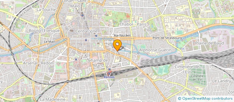 localisation de l'entreprise ASS COPRO 12 RUE ALAIN GERBAULT  RENNES