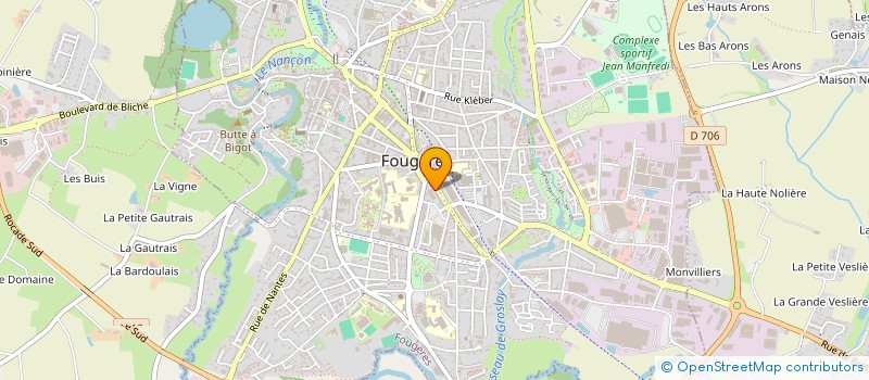 localisation de l'entreprise ASS COPRO 12 RUE DE SEVIGNE  FOUGERES