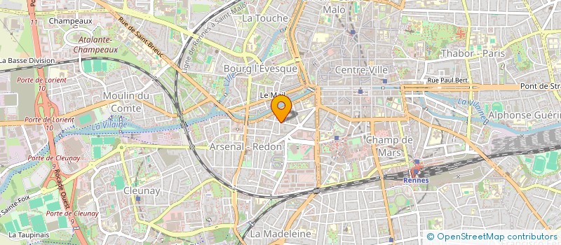 localisation de l'entreprise ASS COPRO 12 RUE DES TRENTE  RENNES