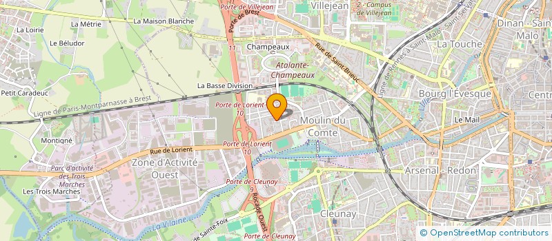 localisation de l'entreprise ASS COPRO 12 RUE VINCENT D'INDY  RENNES