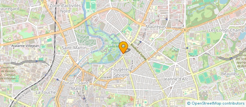 localisation de l'entreprise ASS COPRO 127 129 R D'ANTRAIN  RENNES