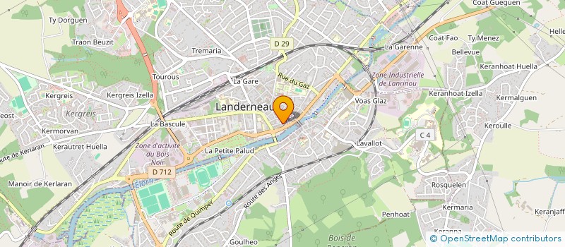 localisation de l'entreprise ASS.COPRO.13 R CHANOINE KERBRAT à LANDERNEAU