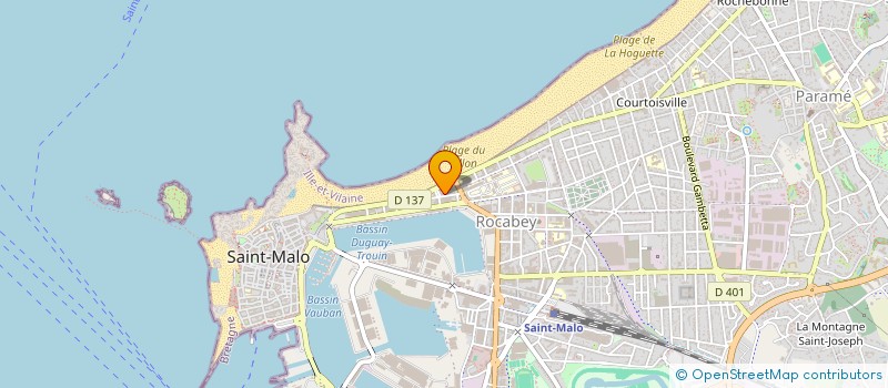 localisation de l'entreprise ASS COPRO 13 RUE DE L'INDUSTRIE  SAINT-MALO