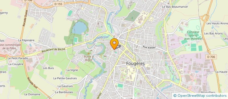 localisation de l'entreprise ASS COPRO 13 RUE DE VERDUN  FOUGERES