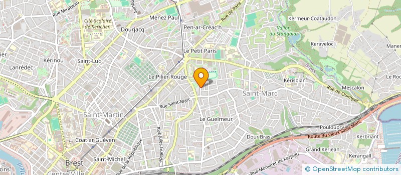 localisation de l'entreprise ASS COPRO 14  16 RUE LESAGE à BREST