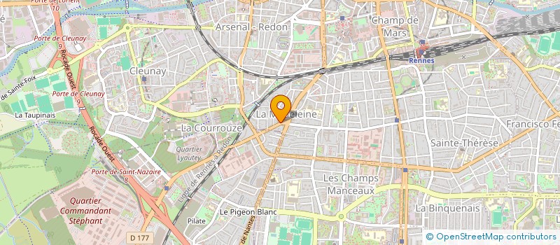 localisation de l'entreprise ASS COPRO 14 BD JEAN MERMOZ  RENNES