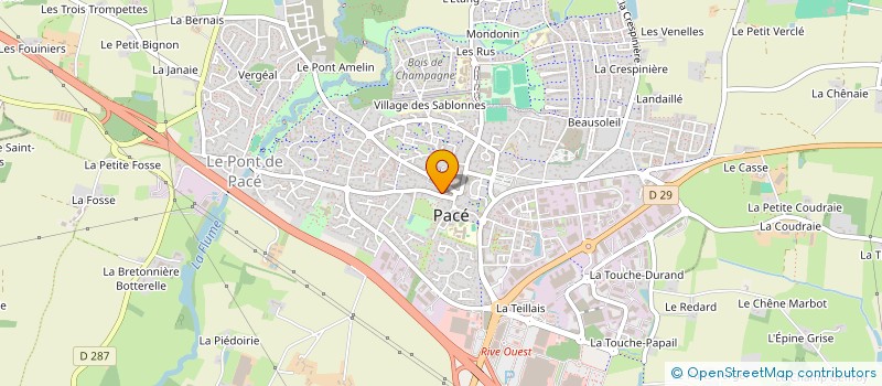 localisation de l'entreprise ASS COPRO 14 PL SAINT MELAINE  PACE