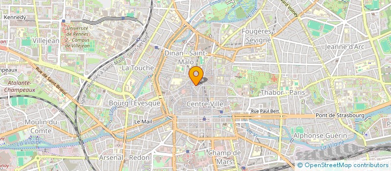 localisation de l'entreprise ASS COPRO 14 R DE PENHOET  RENNES