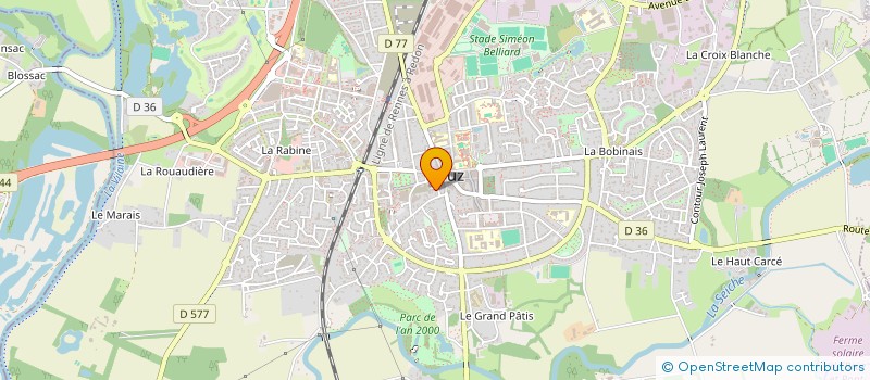 localisation de l'entreprise ASS COPRO 15 & 16 PL DU CHANOINE ROULLIN  BRUZ