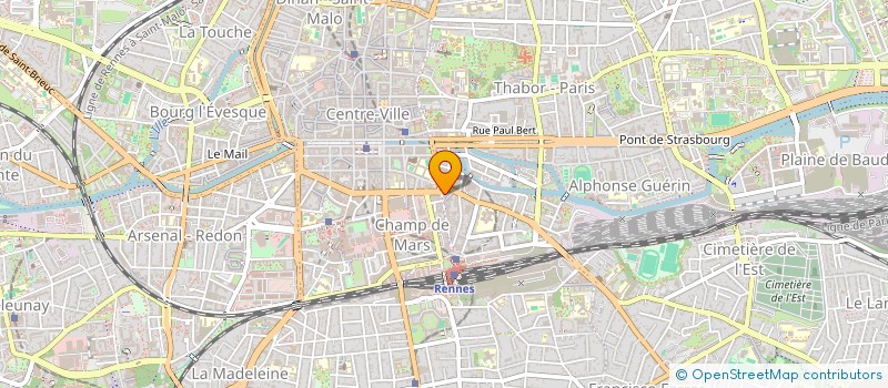 localisation de l'entreprise ASS COPRO 15 & 17 RUE AV JANVIER  RENNES