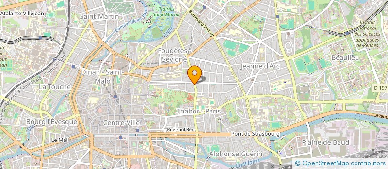 localisation de l'entreprise ASS COPRO 15 BD DE LA DUCHESSE ANNE  RENNES