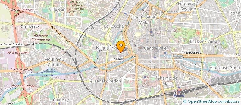 localisation de l'entreprise ASS COPRO 15 RUE DE LA PAILLETTE  RENNES