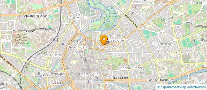 localisation de l'entreprise ASS COPRO 15 RUE DE VINCENNES  RENNES