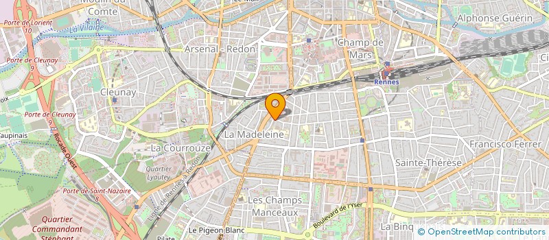 localisation de l'entreprise ASS COPRO 157 RUE DE NANTES  RENNES