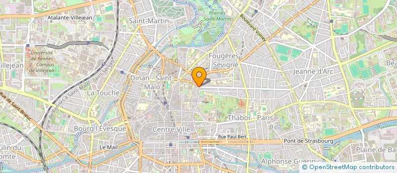 localisation de l'entreprise ASS COPRO 16 RUE LESAGE  RENNES