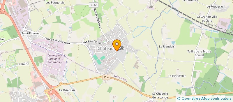 localisation de l'entreprise ASS COPRO 16 RUE WALDECK ROUSSEAU  SAINT-MALO