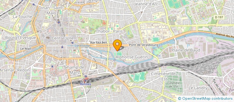 localisation de l'entreprise ASS COPRO 17 R ALPHONSE GUERIN  RENNES