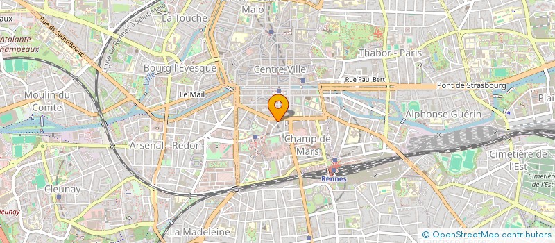 localisation de l'entreprise ASS COPRO 17 RUE DU VIEUX COURS  RENNES