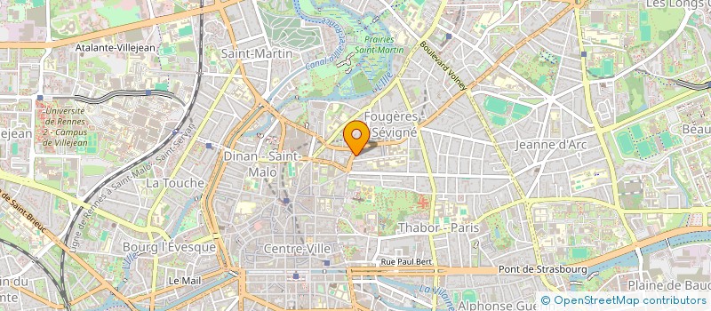 localisation de l'entreprise ASS COPRO 18 R JEAN GUEHENNO  RENNES