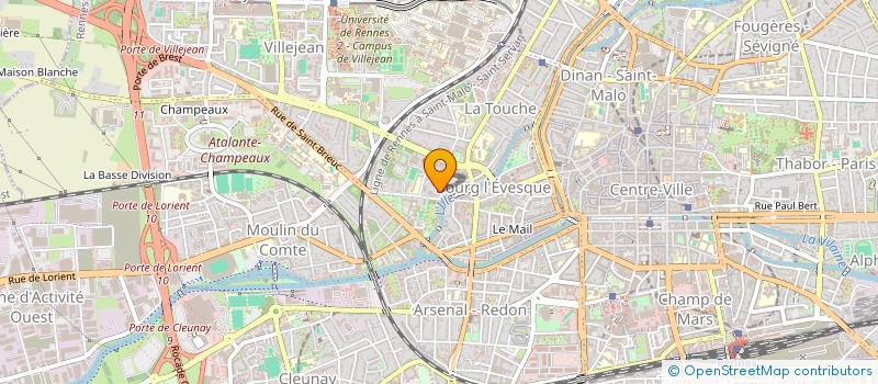 localisation de l'entreprise ASS COPRO 18A22 R F SACHER 32A36 R PAPU  RENNES