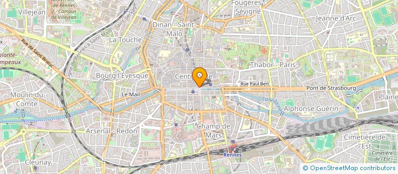 localisation de l'entreprise ASS COPRO 19 QUAI LAMARTINE  RENNES