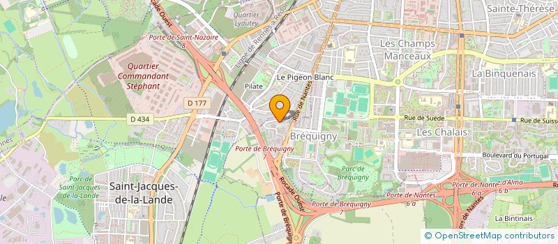 localisation de l'entreprise ASS COPRO 19 R FREDERIC LE GUYADER  RENNES