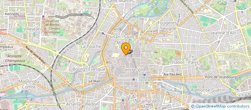 localisation de l'entreprise ASS COPRO 19 R ST MICHEL N164  RENNES