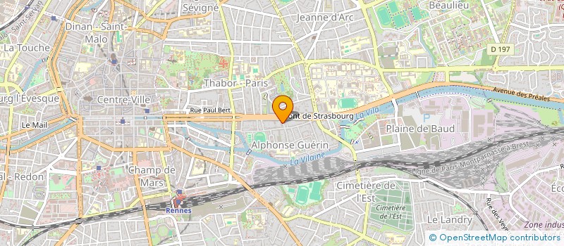 localisation de l'entreprise ASS COPRO 2 & 2 BIS RUE BERTRAND ROBIDOU  RENNES