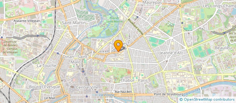 localisation de l'entreprise ASS COPRO 2 & 4 R DE LA CROIX CARREE  RENNES