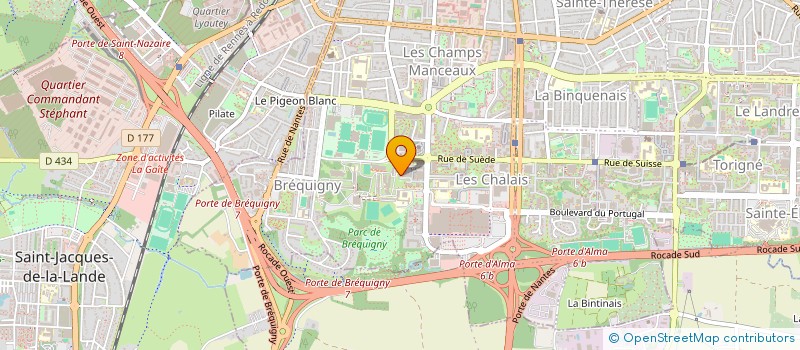 localisation de l'entreprise ASS COPRO 2 A 6 SQ DE TERRE NEUVE  RENNES