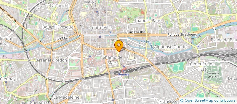 localisation de l'entreprise ASS COPRO 2 B IMP DESCARTES  RENNES