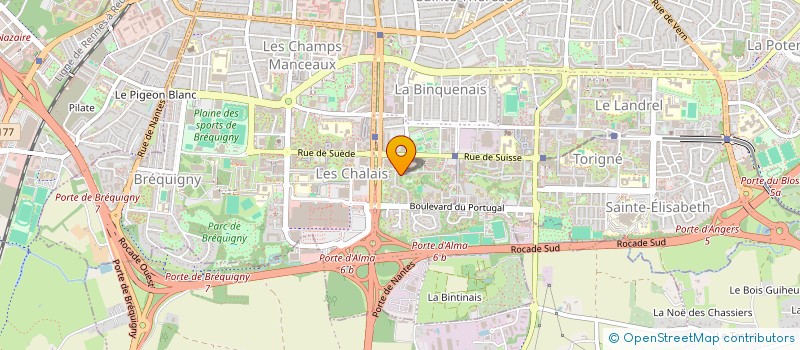 localisation de l'entreprise ASS COPRO 2 COURS BILBAO  RENNES