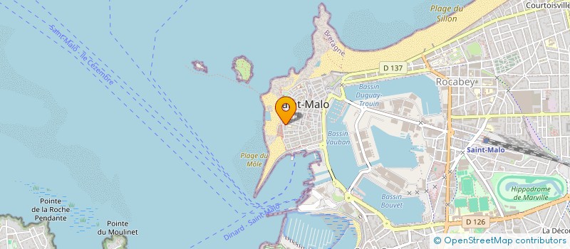 localisation de l'entreprise ASS COPRO 2 PLACE DU GUET  SAINT-MALO