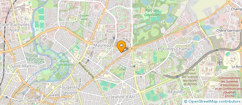 localisation de l'entreprise ASS COPRO 2 RUE DR AUSSANT  RENNES