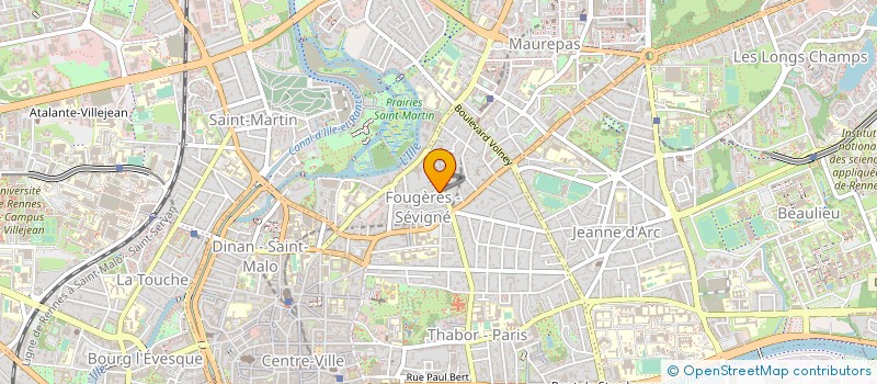 localisation de l'entreprise ASS COPRO 2 RUE DU BOIS RONDEL  RENNES