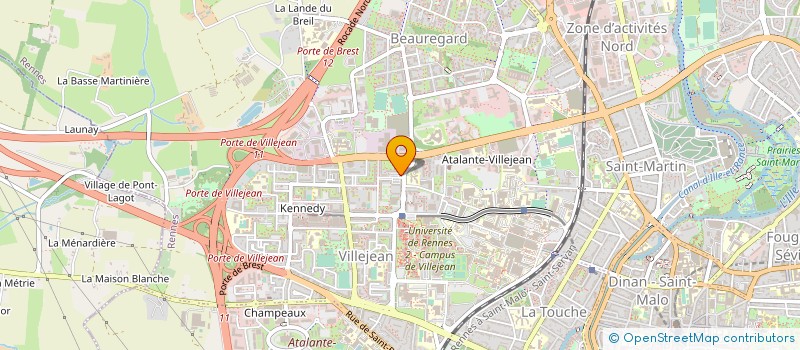 localisation de l'entreprise ASS COPRO 2 RUE FRANCHE COMTE  RENNES