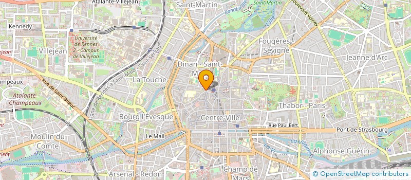 localisation de l'entreprise ASS COPRO 2 RUE ST LOUIS  RENNES